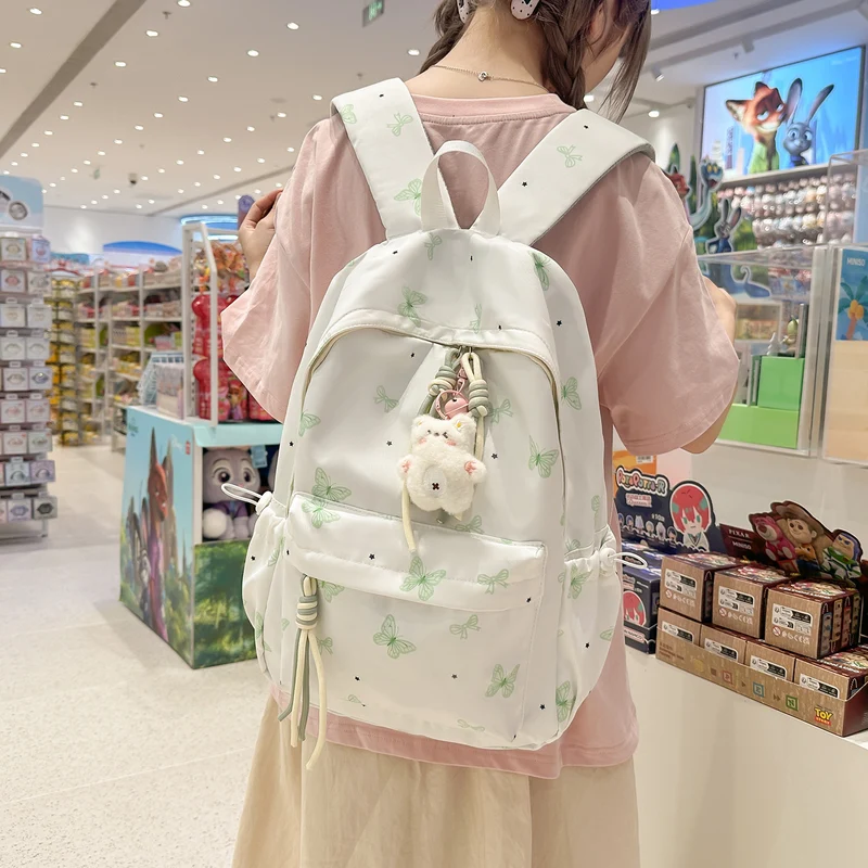 Charming Butterfly Print Freizeit Rucksack Karnz