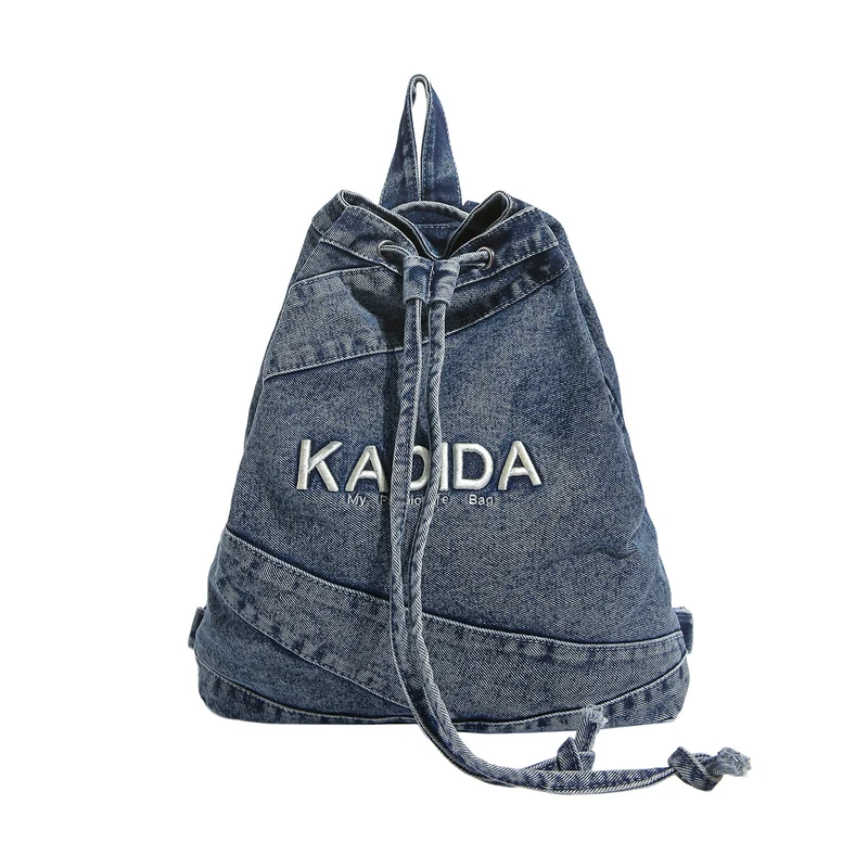 Legere Drawstring Denim Rucksack Karnz