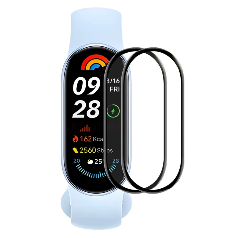 Xiaomi Mi Band 9 Silikon 3D Gekrümmt Displayschutz