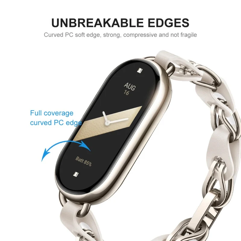 Xiaomi Mi Band 9 Silikon 3D Gekrümmt Displayschutz