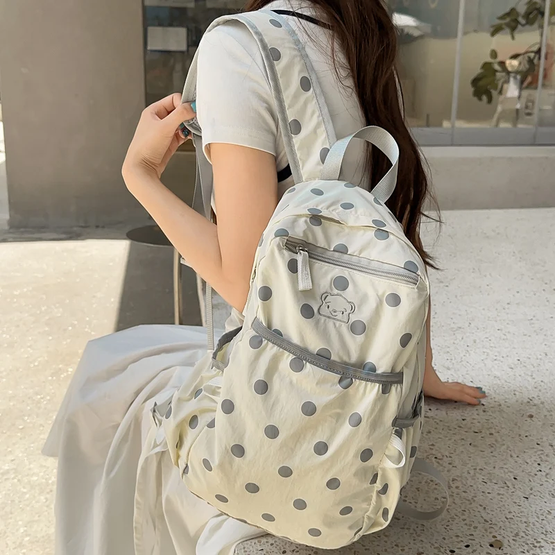 Lässiger Polka Dot Rucksack Karnz