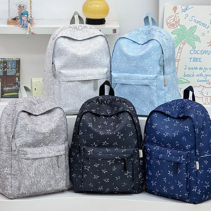 Lässig Alltags-Star-Print-Rucksack Karnz