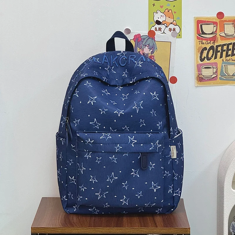 Lässig Alltags-Star-Print-Rucksack Karnz