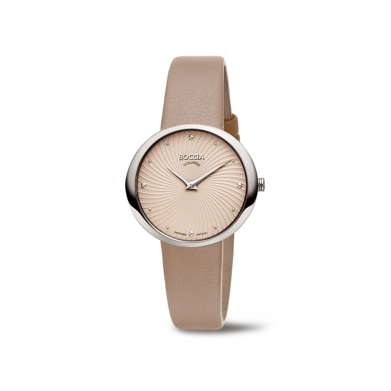 Boccia Titanium 3364-03 Damen Armbanduhr • Saphirglas • Titan teil-goldplattiert