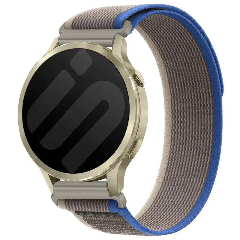 Garmin Forerunner 265 Trail Nylonarmband (Grau/Blau)