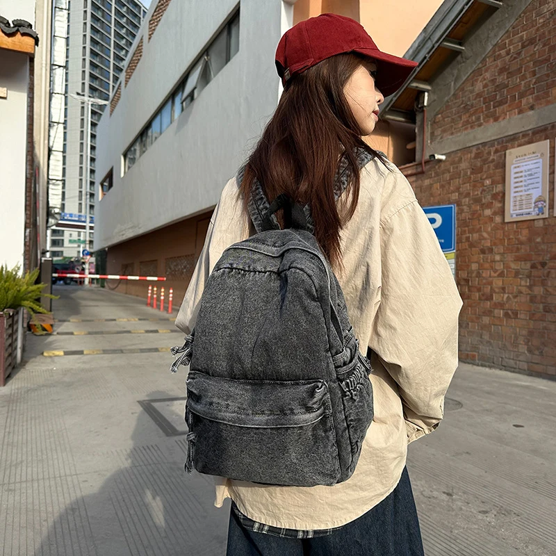 Lässiger Denim-Rucksack Karnz 1791204530
