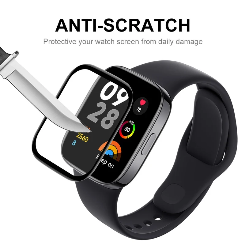 Xiaomi Redmi Watch 5 Active Silikon 3D Gekrümmt Displayschutz