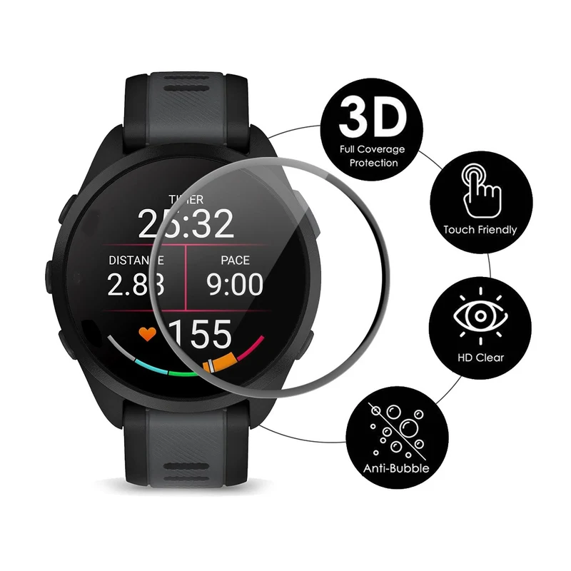Huawei Watch GT 5 Pro 42mm Silikon 3D Gekrümmt Displayschutz