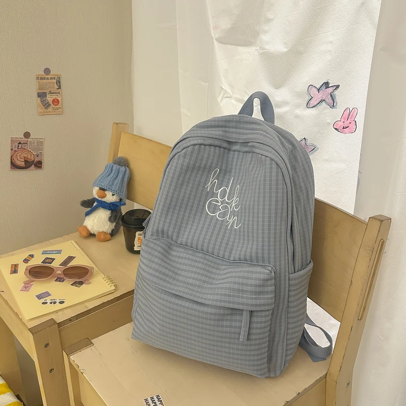 Lässiger kariert gemusterter Rucksack Karnz