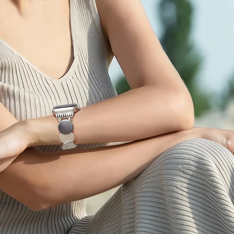Absolut Bequem Apple Smartwatch Metall Und Stein Universell Armband