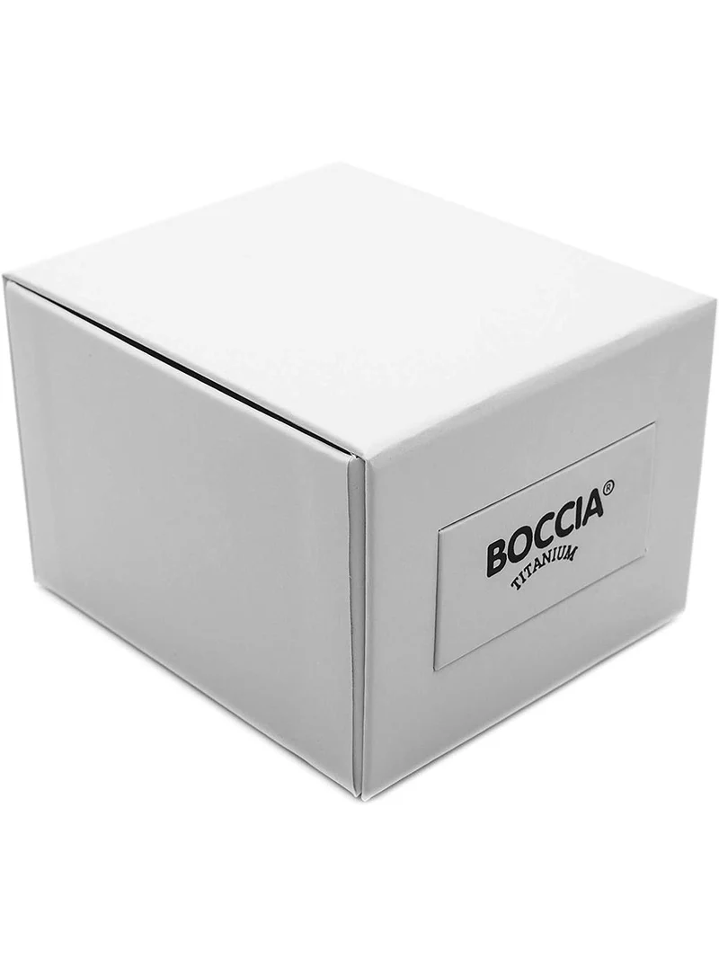 Boccia Mooie 3338-03 Damen Armbanduhr • Reintitan Goldplattiert • Saphirglas