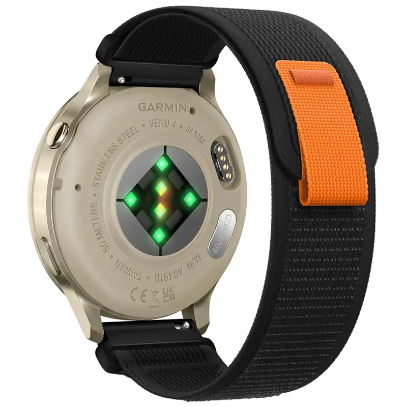 Garmin Vivomove Style Trail Nylonarmband (Schwarz)