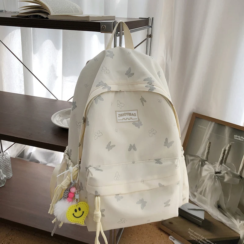 Schmetterlingsdruck Casual Rucksack Karnz