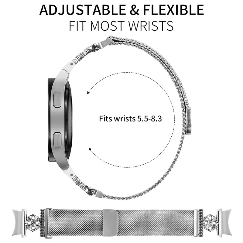 Mega Zäh Samsung Galaxy Watch 7 40mm / Samsung Galaxy Watch 7 44mm Metall Universell Armband