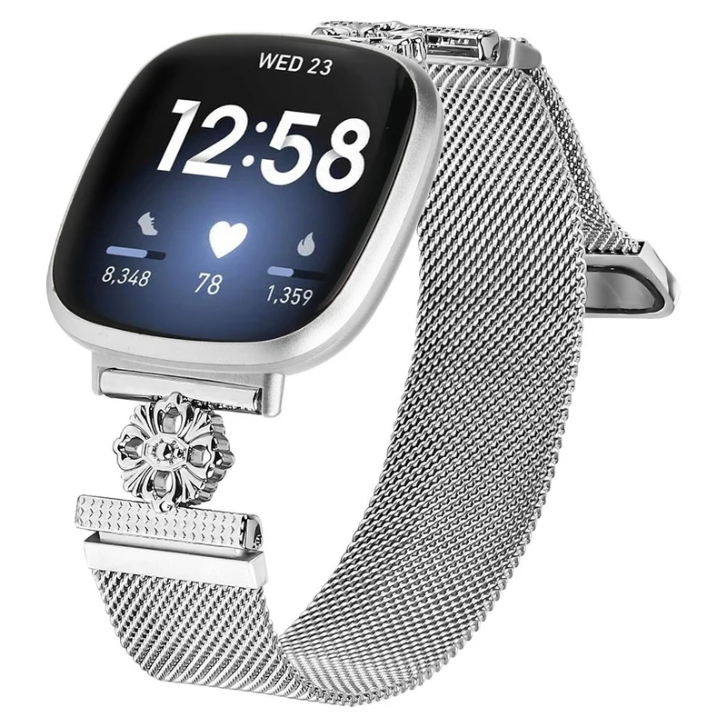Unglaublich Ordentlich Fitbit Versa 4 / Fitbit Sense 2 Metall Universell Armband