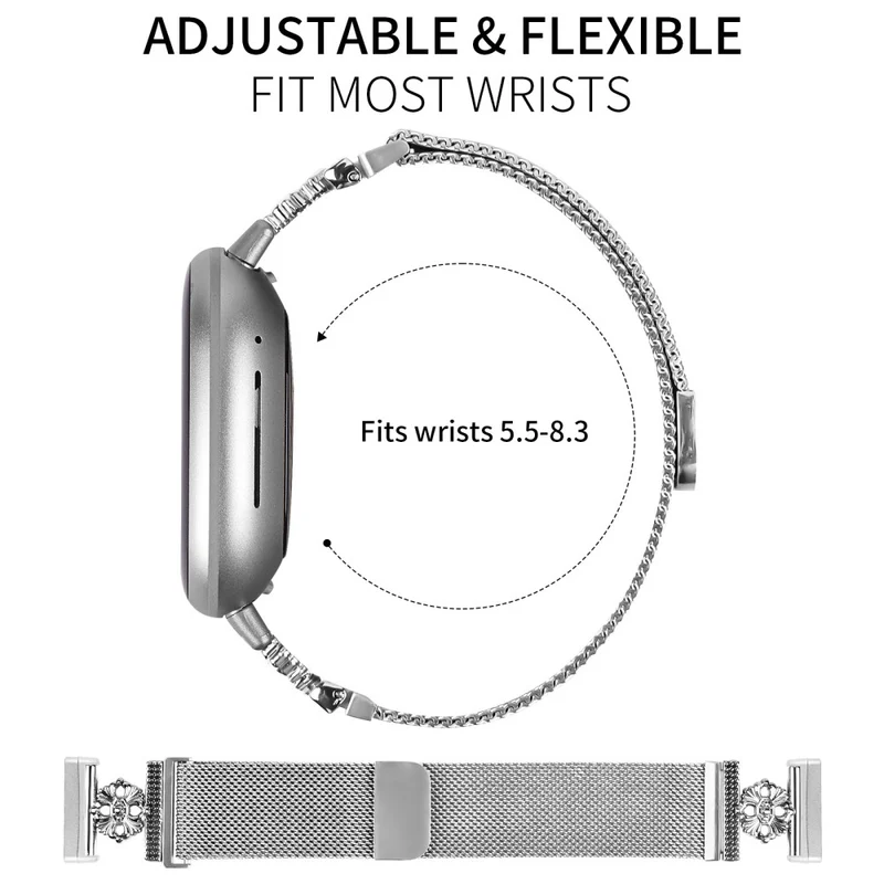 Unglaublich Ordentlich Fitbit Versa 4 / Fitbit Sense 2 Metall Universell Armband