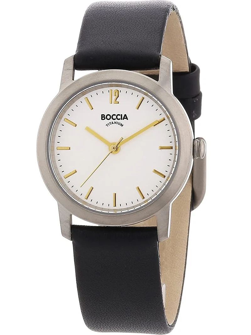 Boccia Classic 3291-02 Damen Armbanduhr Silber • Titan-Gehäuse • Mineralglas