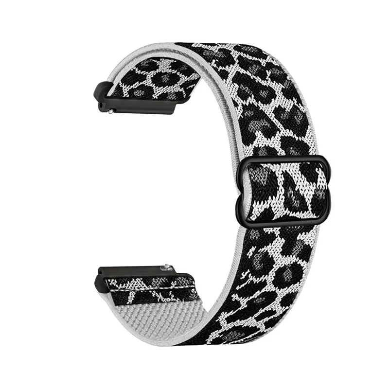 Oppo Watch X2 Mini Elastisches Armband (Weiß-Leopard)