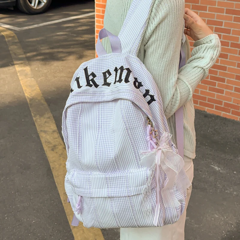 Stylische Karierte Rucksack Karnz