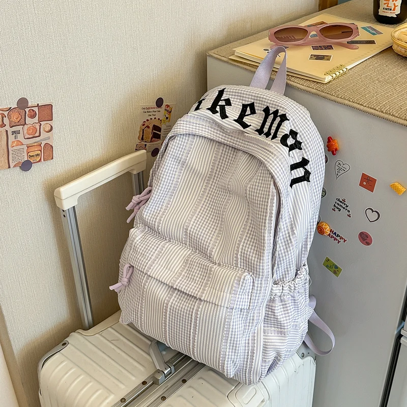 Stylische Karierte Rucksack Karnz