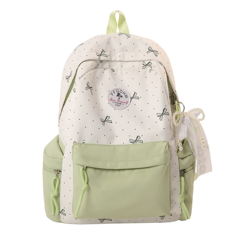 Stylische, mit Schleifen verzierten lässigen Rucksack Karnz