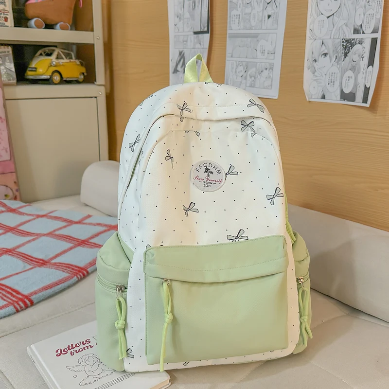 Stylische, mit Schleifen verzierten lässigen Rucksack Karnz