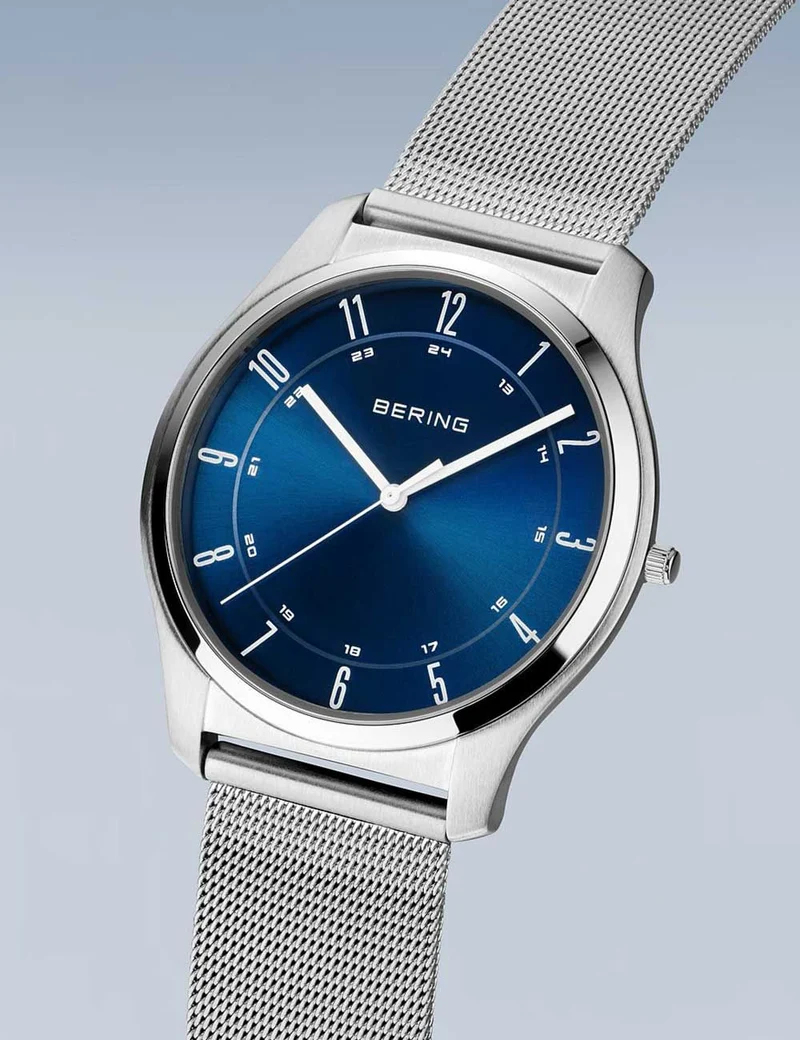 Bering Ultra-Slim 18340-307 Herren • Saphirglas • Skandinavisches Design