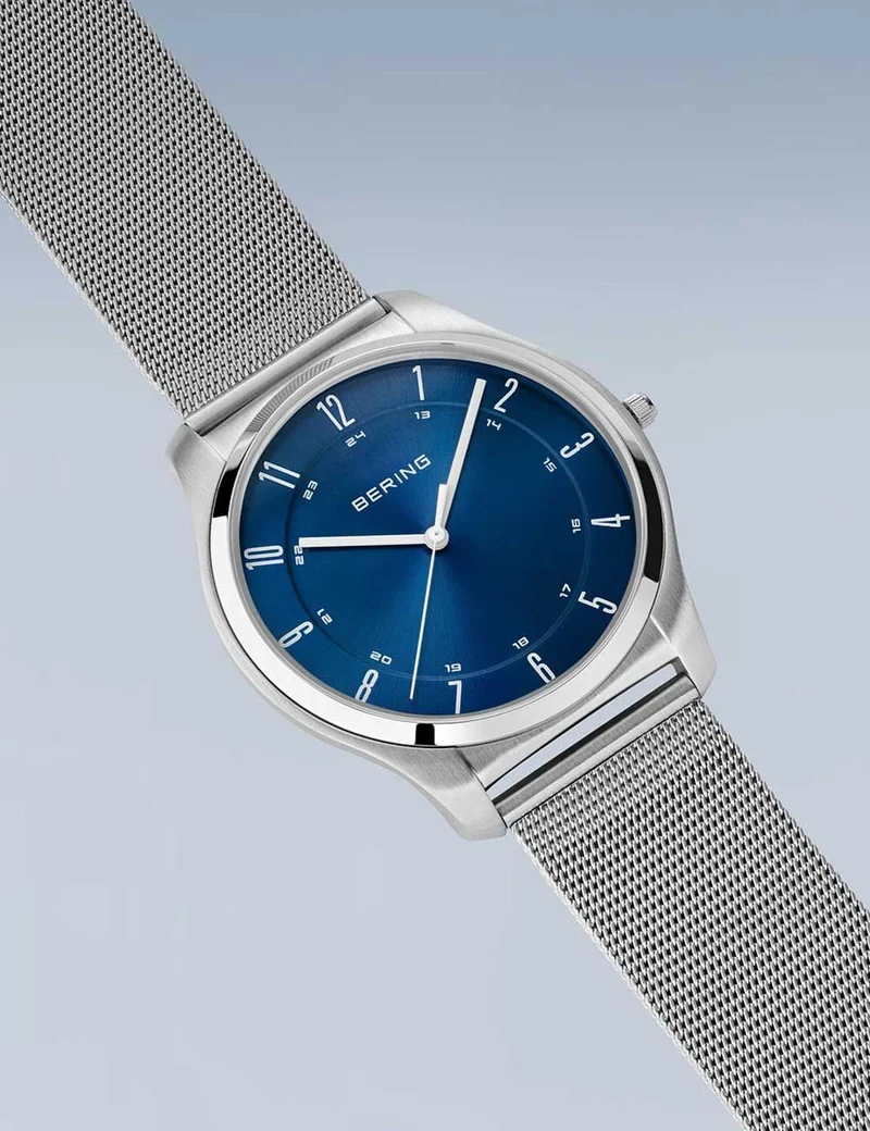 Bering Ultra-Slim 18340-307 Herren • Saphirglas • Skandinavisches Design
