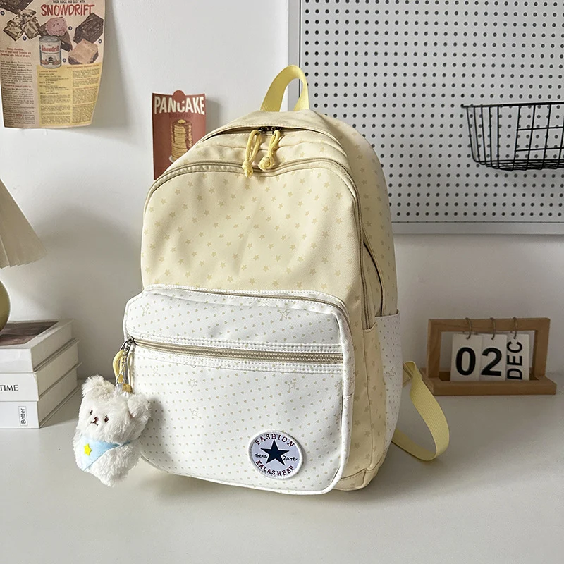 Verspielt Sternenmuster Schulrucksack Karnz