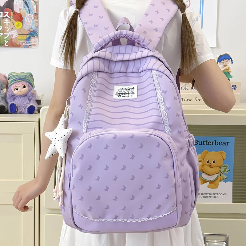 Verspielt Schmetterling-Themen Schulrucksack Karnz