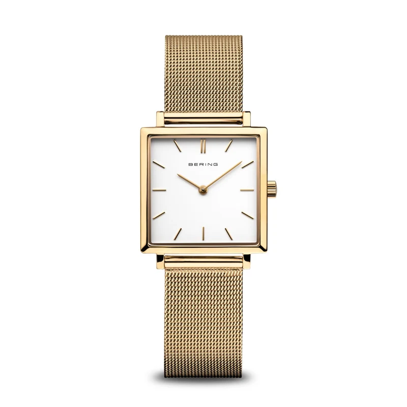 Bering Classic 18226-334 Damenuhr Goldfarben • Saphirglas • Milanaise-Armband