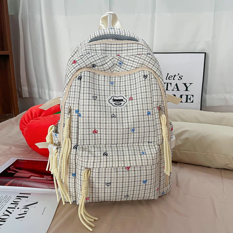 Süßer Multi-Taschen Druck Rucksack Karnz
