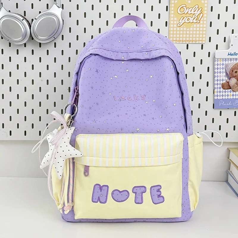 Niedlicher illustrierter Stern-beschmückter Rucksack Karnz