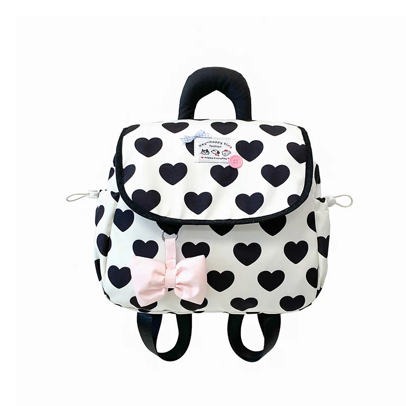 Süßer Herz-Print Mini-Rucksack Karnz