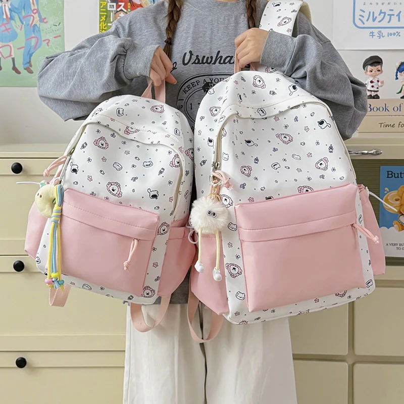 Verspielter Bunny Ohren Bedruckter Rucksack Karnz