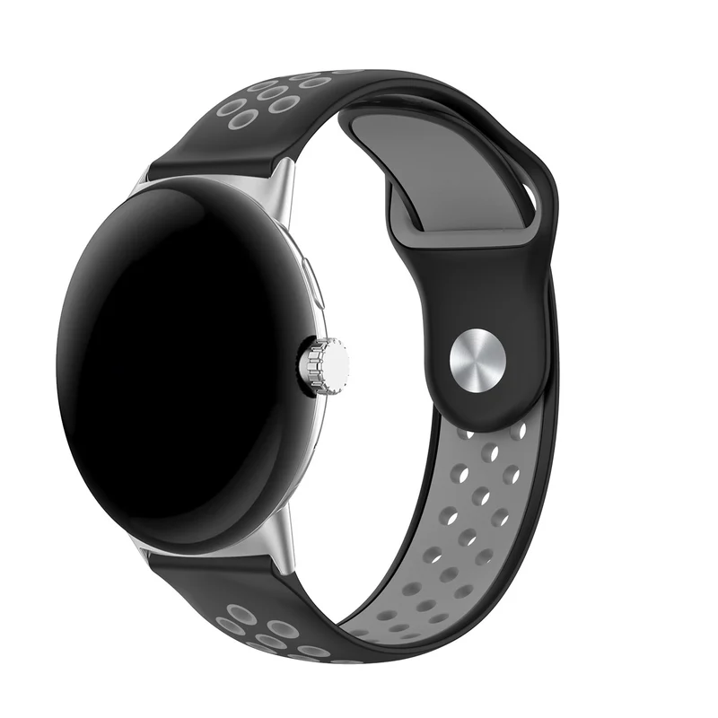 Google Pixel Watch 5 - 41mm Sportarmband (Schwarz/Grau)