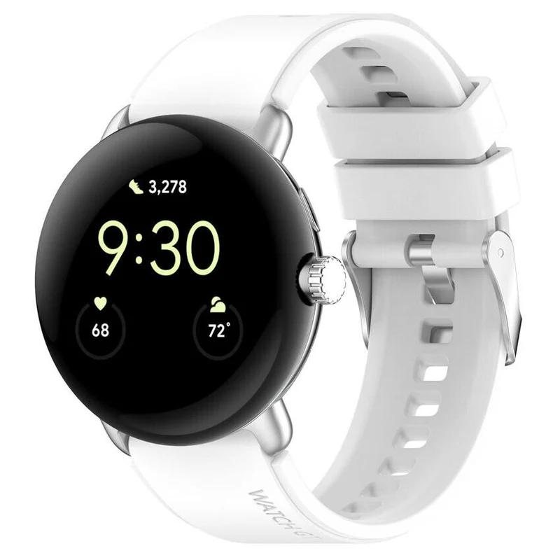 Google Pixel Watch 5 - 41mm Silikonarmband (Weiß)