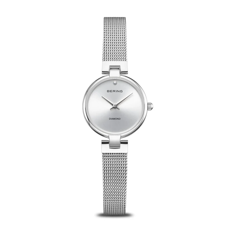 Bering Classic 17724-000 Damenuhr Silber • Saphirglas • Milanaise-Armband