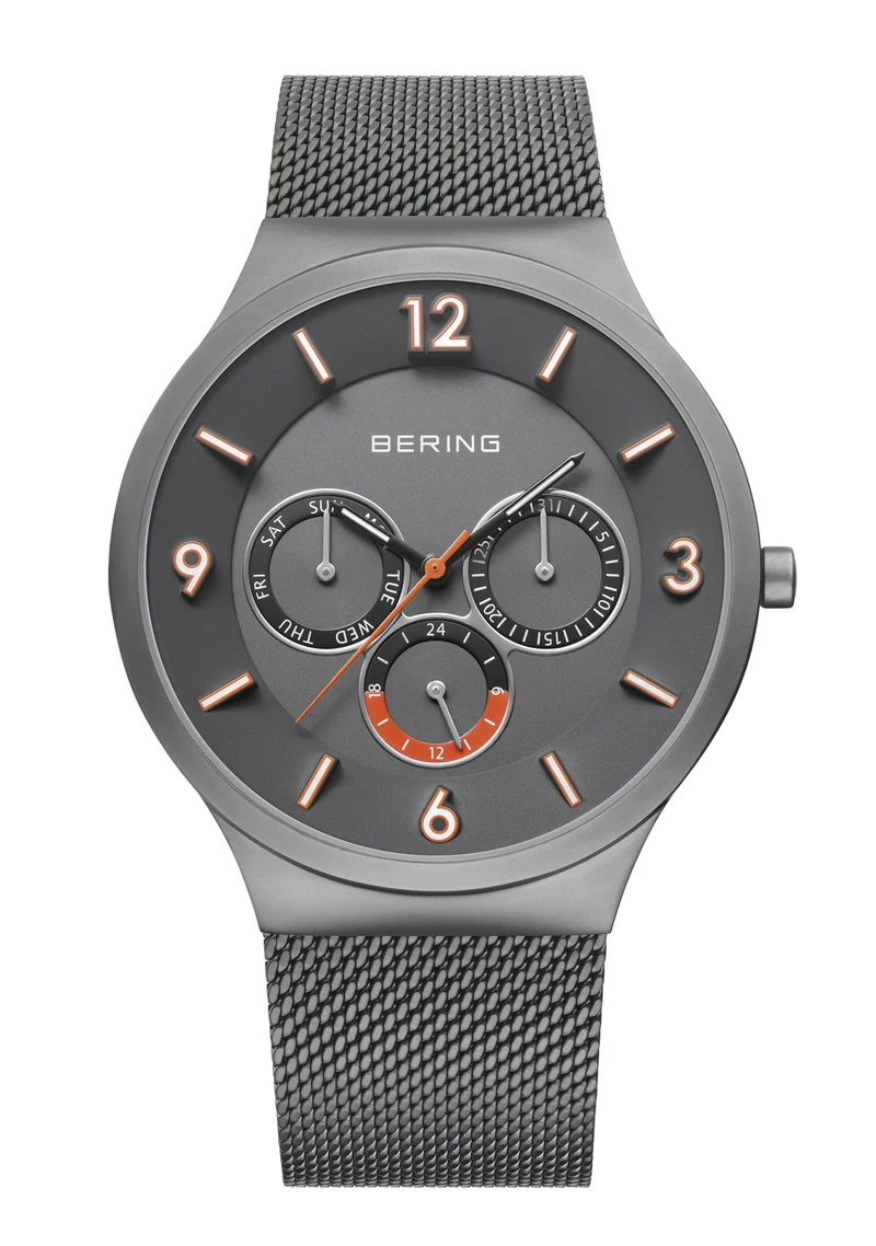 Bering Classic 33441-377 Herrenuhr Grau • Saphirglas • Skandinavisches Design
