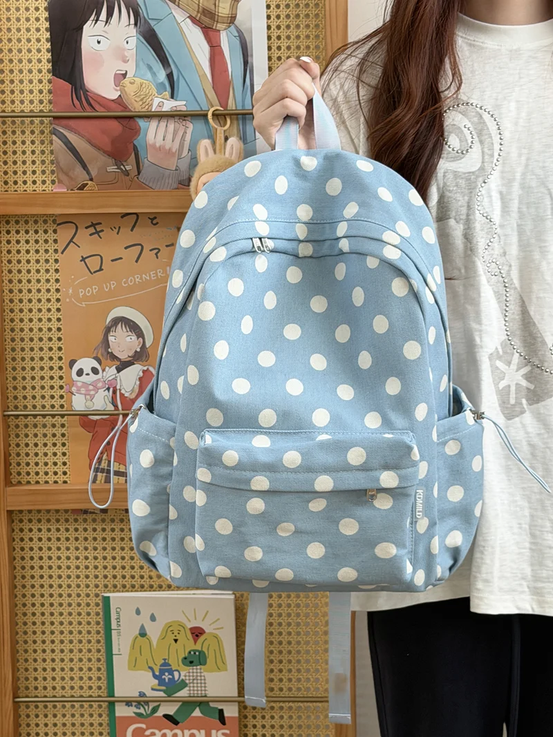 Verspielt gepunkteter Rucksack Karnz