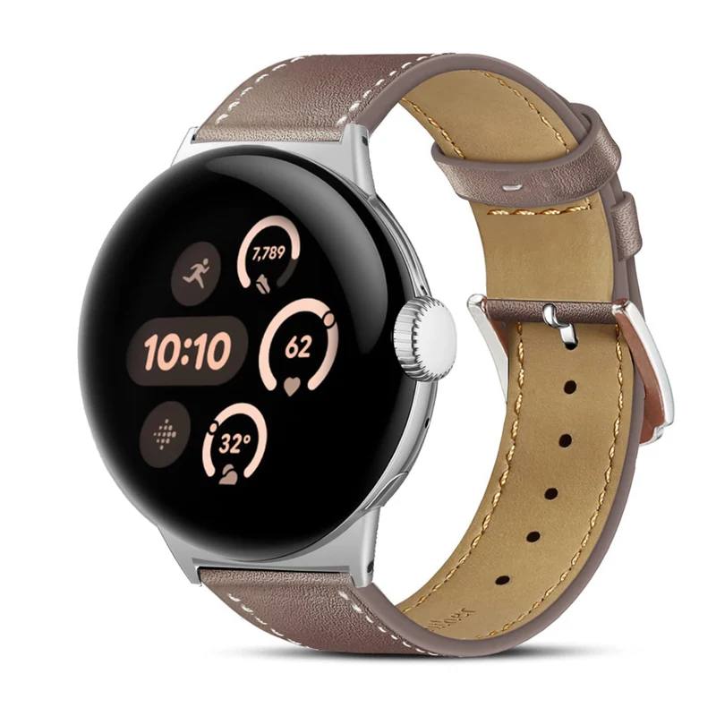 Google Pixel Watch 5 - 45mm Modernes Lederarmband (Coco)