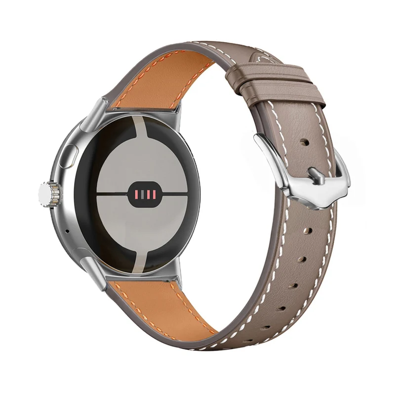 Google Pixel Watch 5 - 45mm Modernes Lederarmband (Coco)
