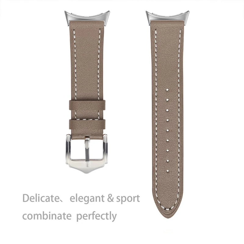 Google Pixel Watch 5 - 45mm Modernes Lederarmband (Coco)
