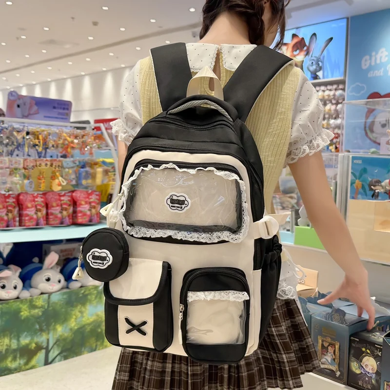 Süßer dekorativer Mehrfach-Taschen-Rucksack Karnz