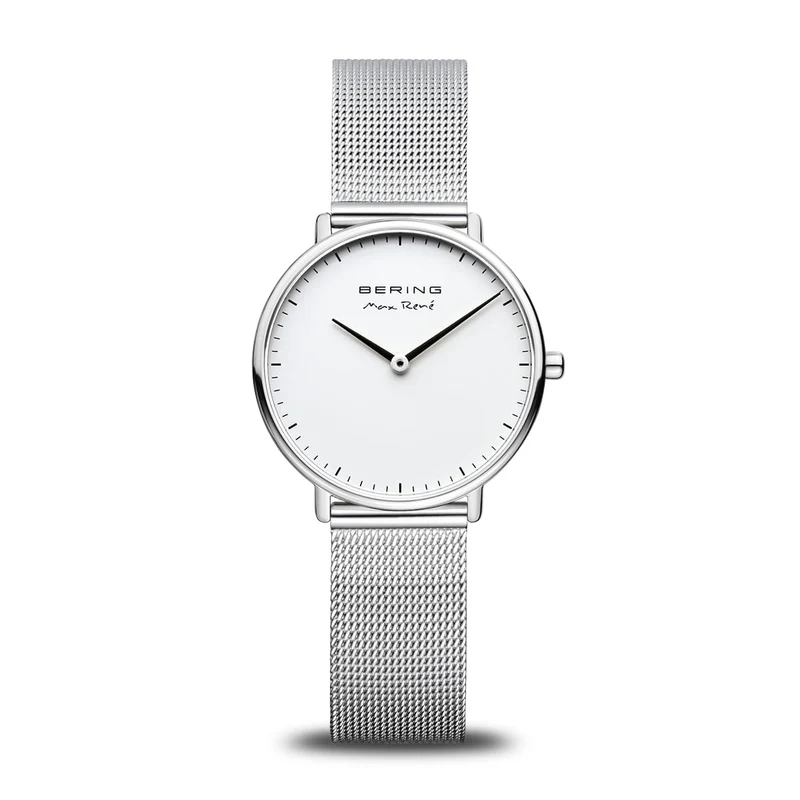 Bering Max René 15730-004 Damen Armbanduhr Silber • Saphirglas • Milanaise-Armband