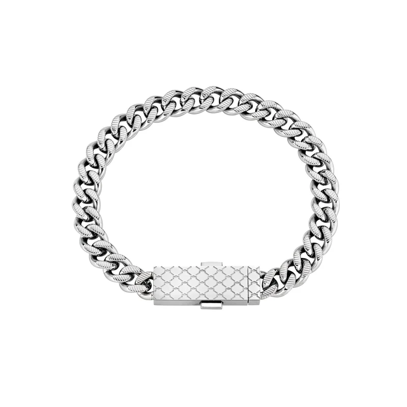 Aston Martin Armband Herren AML ICON Edelstahl Silber MJIUF5BL2