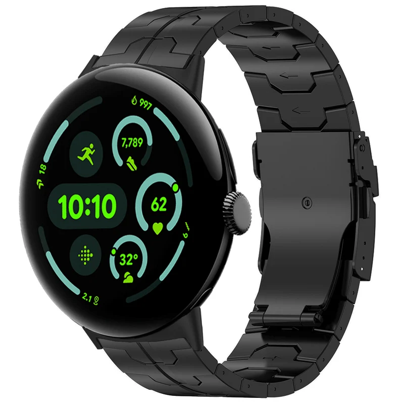 Google Pixel Watch 5 - 45mm Iron' Titanarmband (Schwarz)