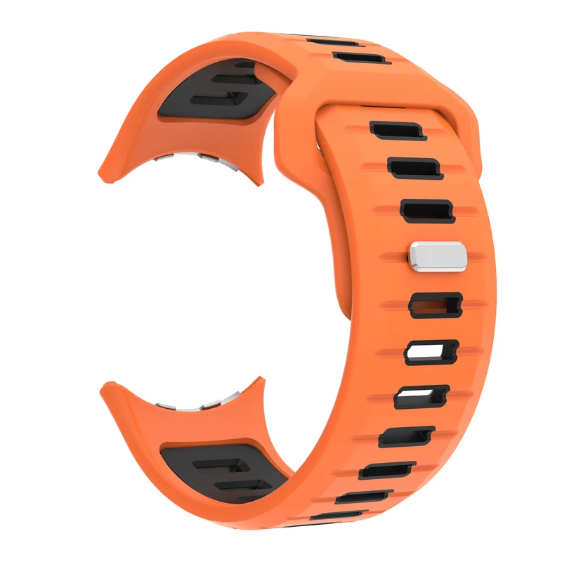 Google Pixel Watch 5 - 45mm Duo Sportarmband (Orange/Schwarz)