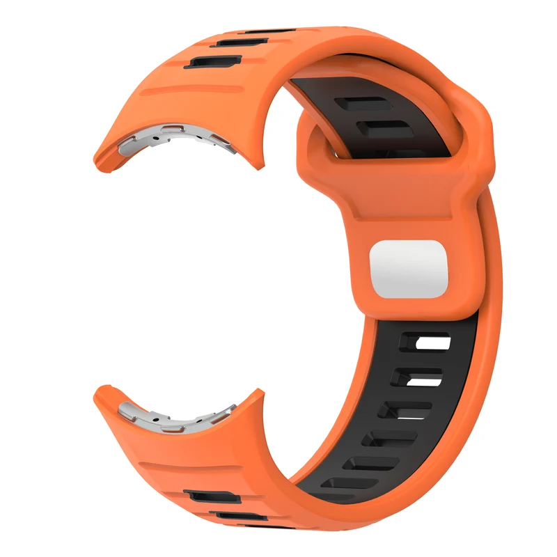 Google Pixel Watch 5 - 45mm Duo Sportarmband (Orange/Schwarz)