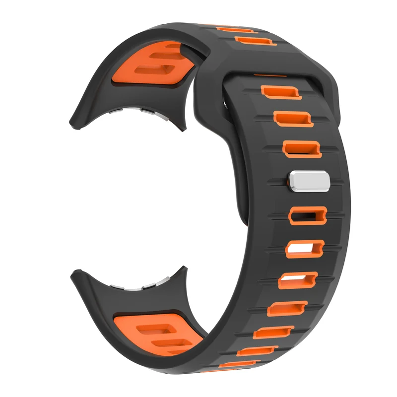 Google Pixel Watch 5 - 45mm Duo Sportarmband (Schwarz/Orange)